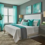 Turquoise and Gray - Modern Two-Color Combinations for Bedroom Walls